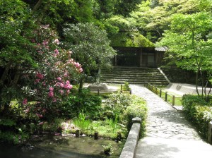 In the grounds of the Honen-In, Kyoto