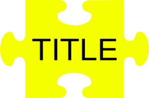Title Puzzle Clker M