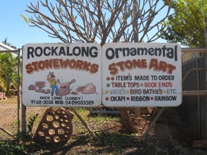 Rocks. Apostrophes. They're all here for the taking.