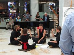 Quartet performing John Gage's A story