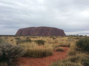 Uluru, on an unusually grey winter day