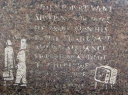 Rupert going shopping etching