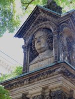 Bach statue in Leipzig, where he wrote the violin pieces!