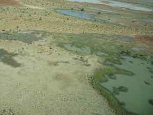 Lake Eyre, aerial viewyre Ba
