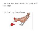 Leah A, Ten Silly Poems, hen image