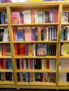 Book shelves at Book Face